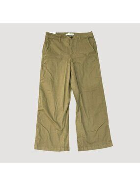 NWT Ella Moss Women's 6 Khaki Tan Wide Leg Crop Pants